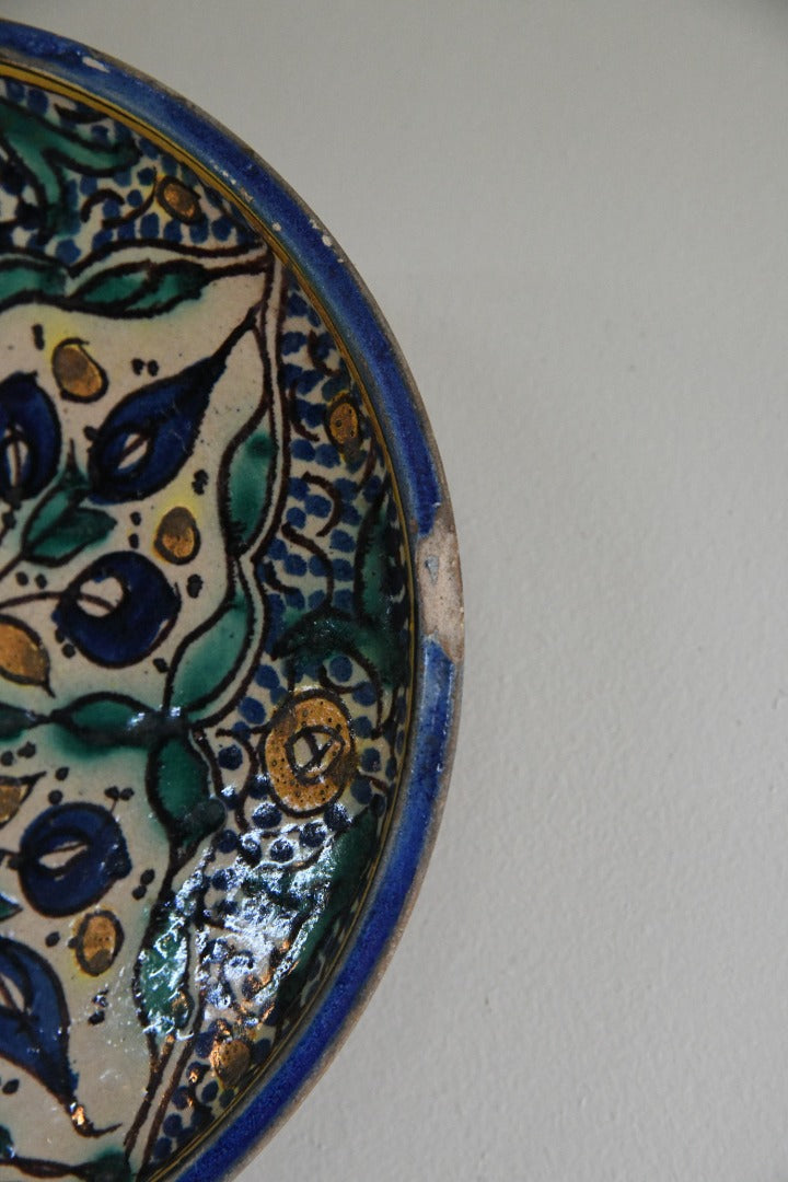 Decorative Moroccan Pottery Dish