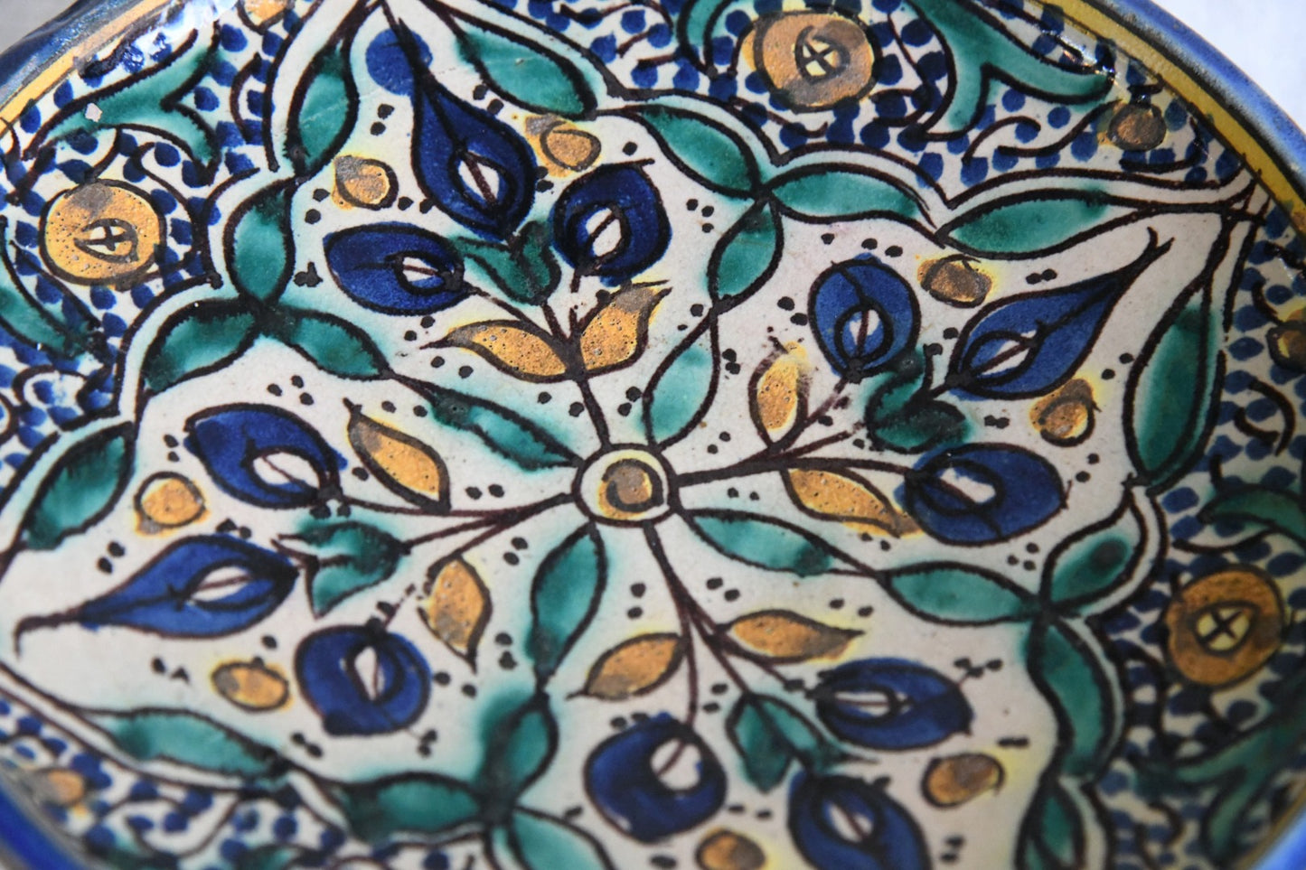 Decorative Moroccan Pottery Dish