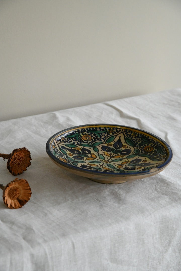 Decorative Moroccan Pottery Dish