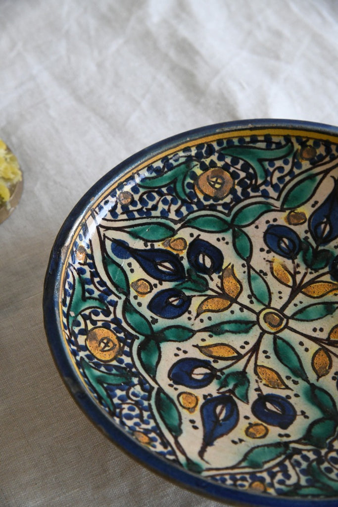 Decorative Moroccan Pottery Dish