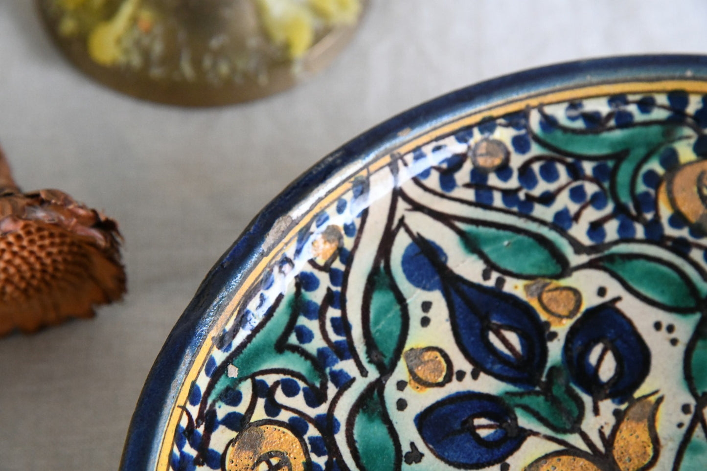 Decorative Moroccan Pottery Dish