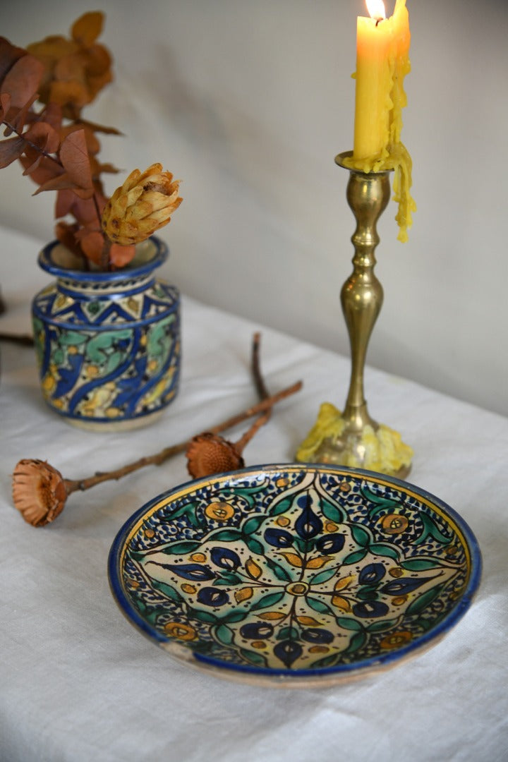 Decorative Moroccan Pottery Dish