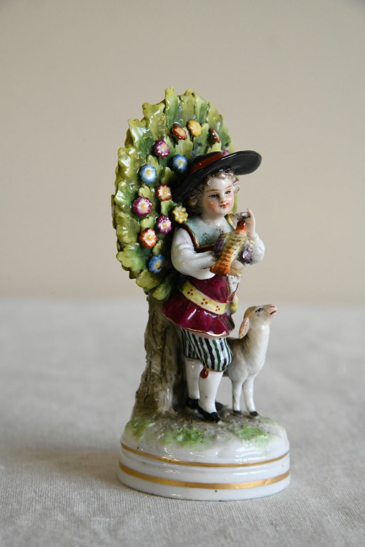 Vintage Porcelain Small Boy Figurine