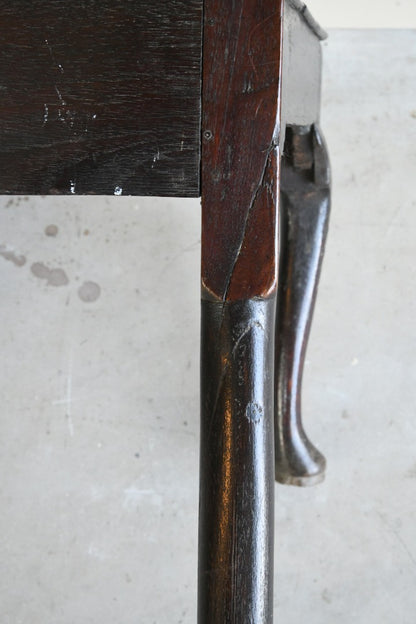 Pair Carved Oak Side Chairs