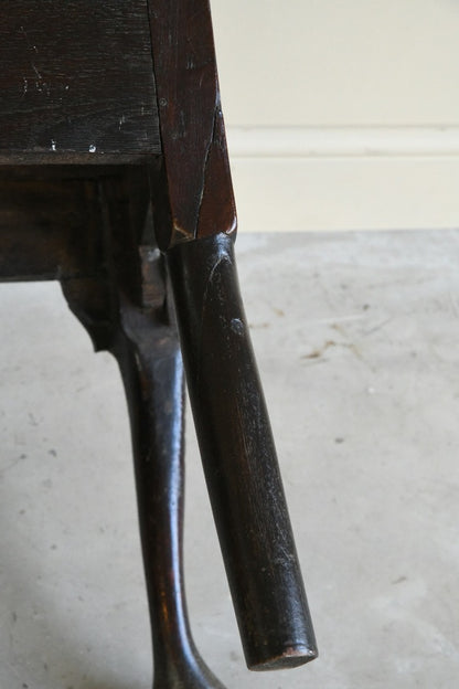 Pair Carved Oak Side Chairs