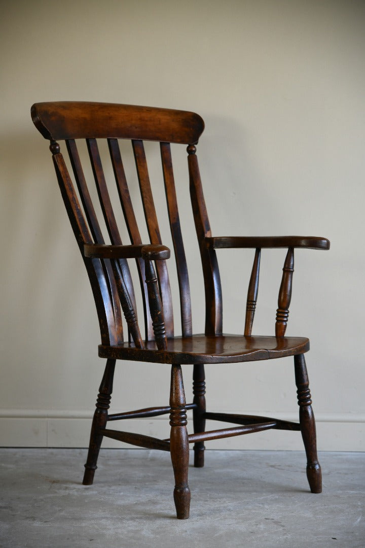 Single Lathe Back Armchair