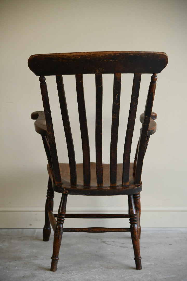 Single Lathe Back Armchair