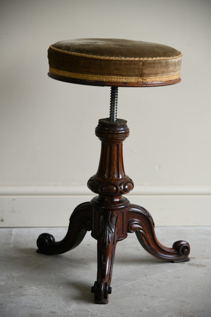 Victorian Rosewood Piano Stool