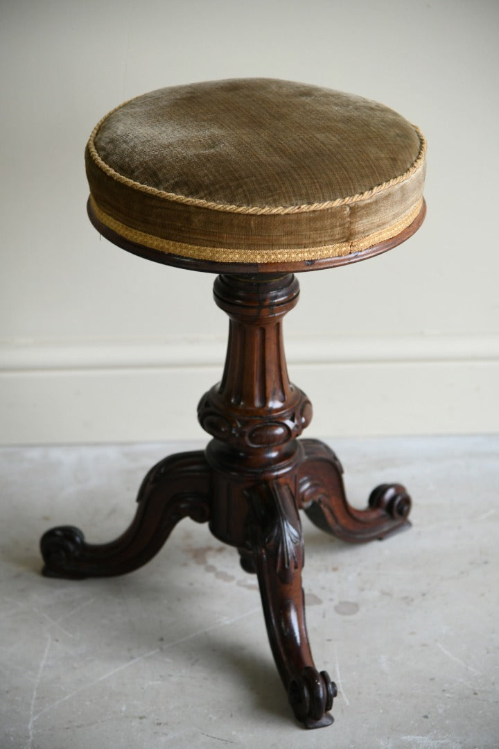 Victorian Rosewood Piano Stool