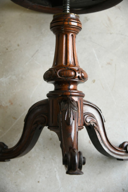 Victorian Rosewood Piano Stool