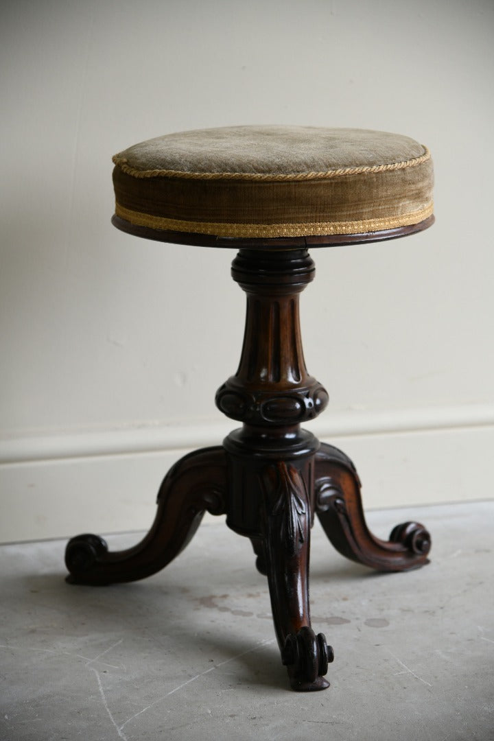 Victorian Rosewood Piano Stool