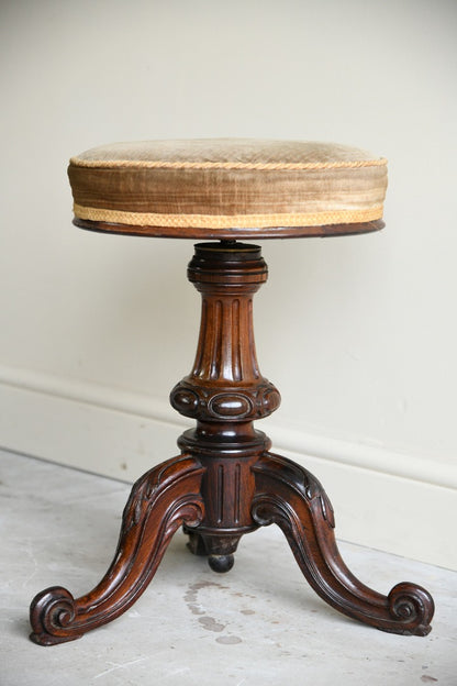 Victorian Rosewood Piano Stool