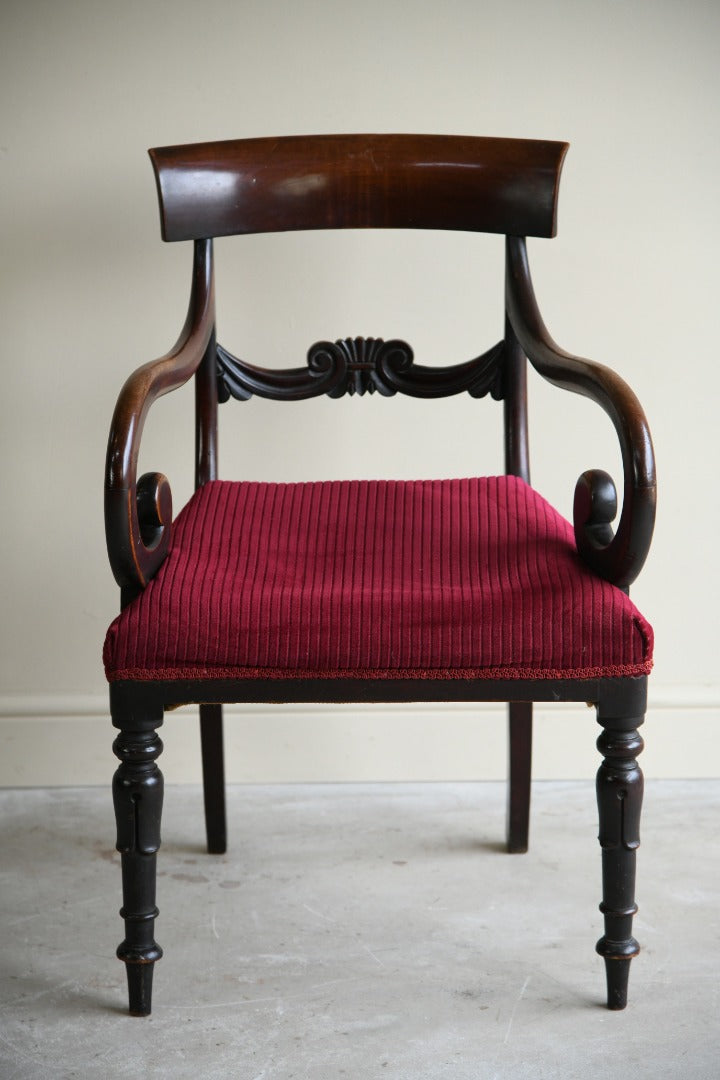 19th Century Mahogany Carver Chair