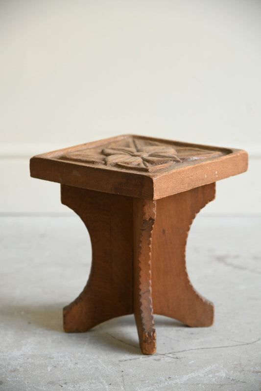 Small Carved Stool