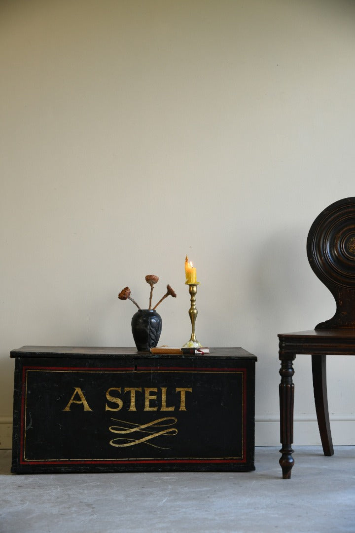 Antique Painted Trunk