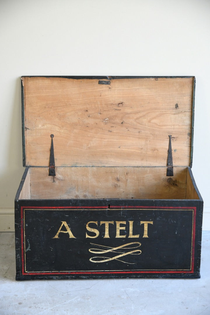 Antique Painted Trunk