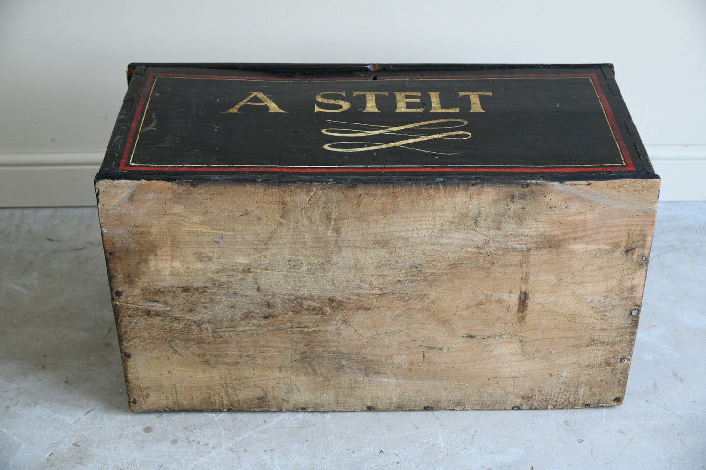 Antique Painted Trunk