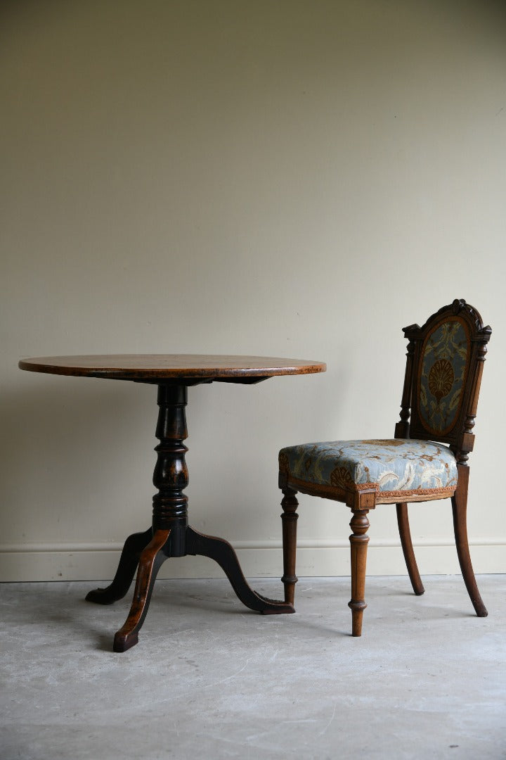 Antique Mahogany Round Occasional Table