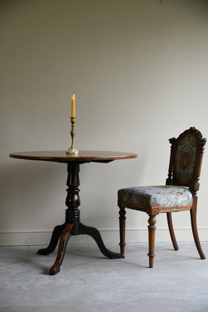 Antique Mahogany Round Occasional Table