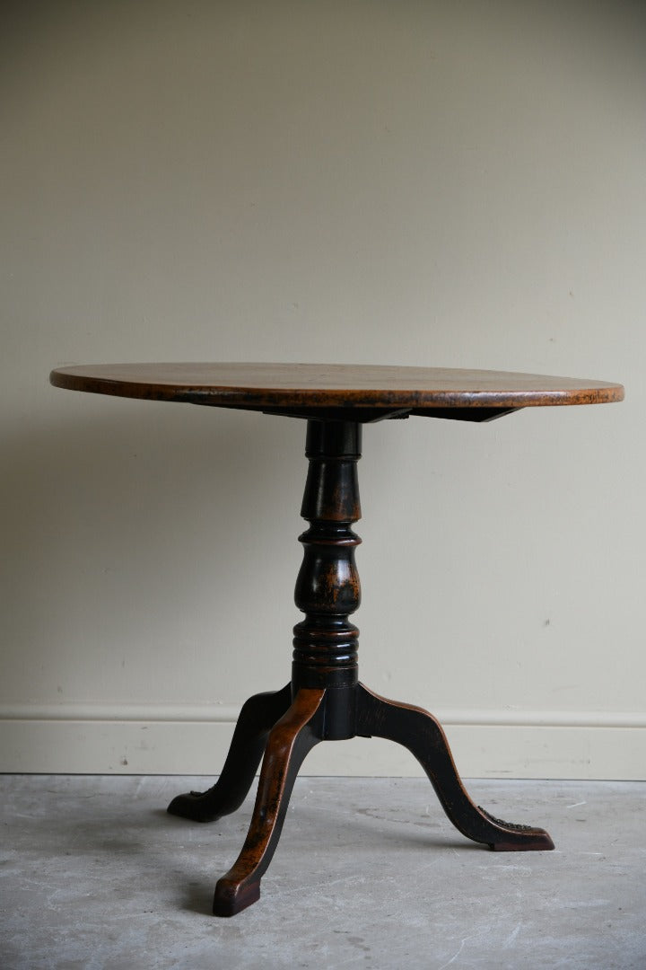 Antique Mahogany Round Occasional Table