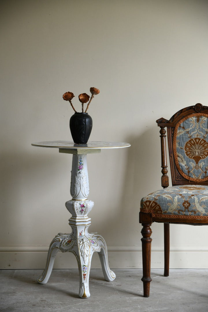 Schierholz Plaue Handpainted Floral Table