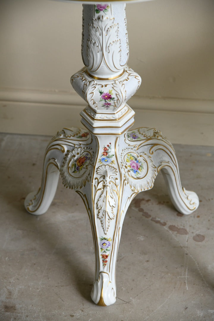 Schierholz Plaue Handpainted Floral Table