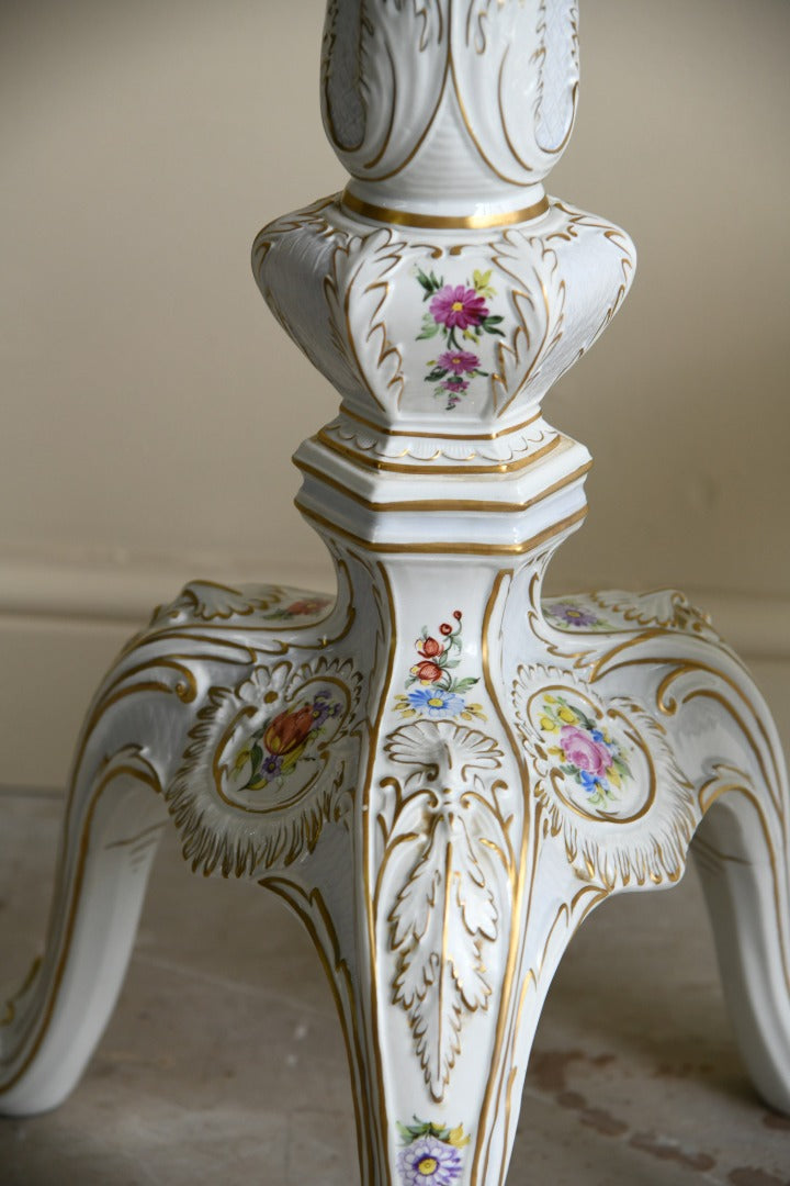 Schierholz Plaue Handpainted Floral Table