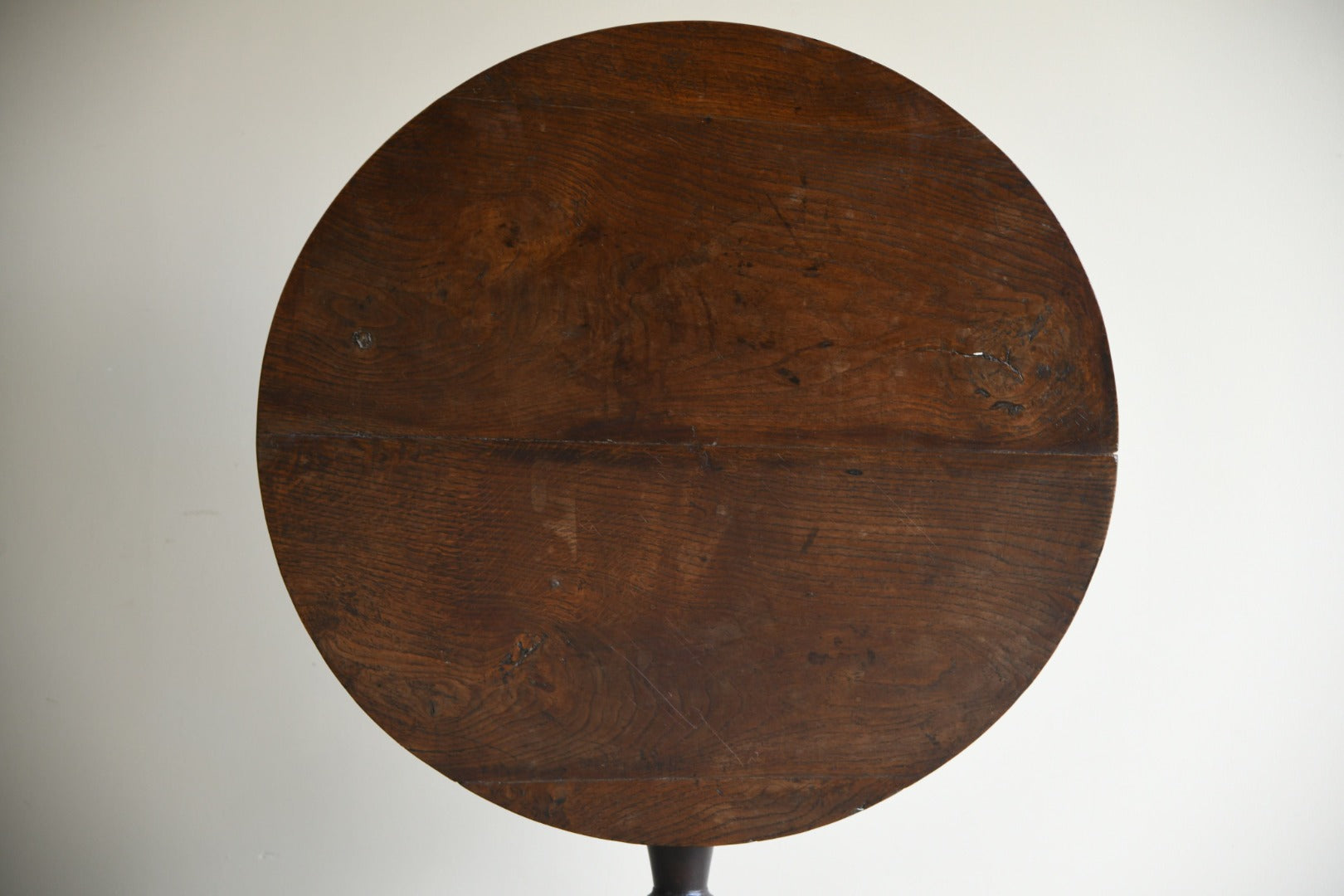 Antique Oak Tilt Top Occasional Table