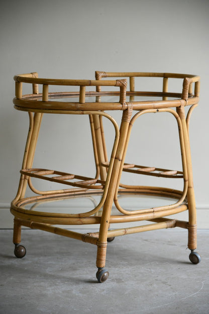 Retro Bamboo Drinks Trolley