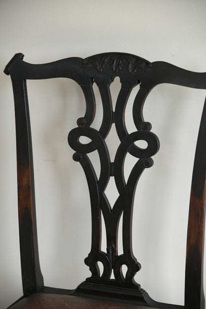 Pair Chippendale Dining Chairs