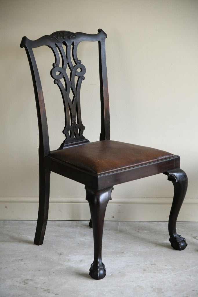 Pair Chippendale Dining Chairs