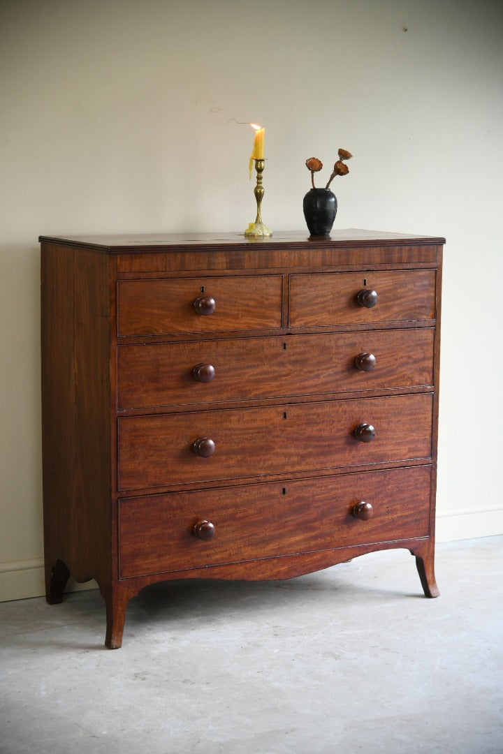 19th Century Mahogany Straight Front Chest of Drawers