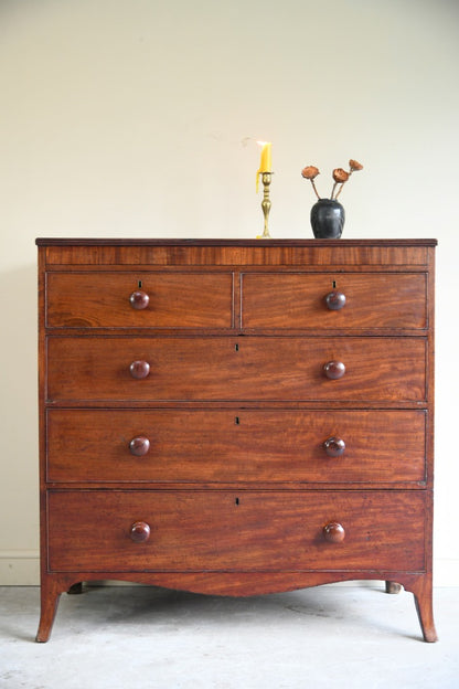 19th Century Mahogany Straight Front Chest of Drawers