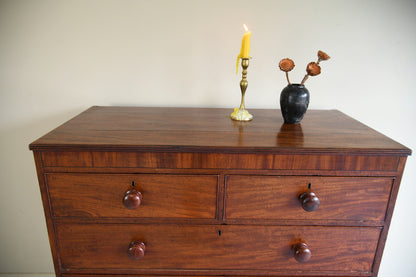 19th Century Mahogany Straight Front Chest of Drawers