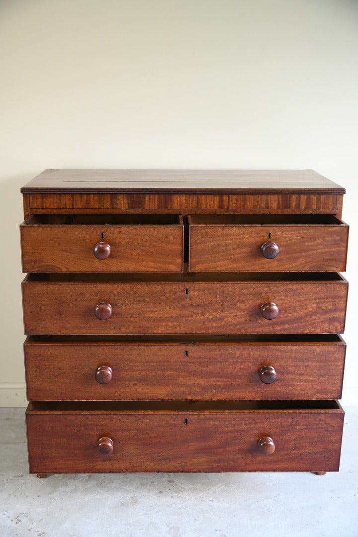 19th Century Mahogany Straight Front Chest of Drawers