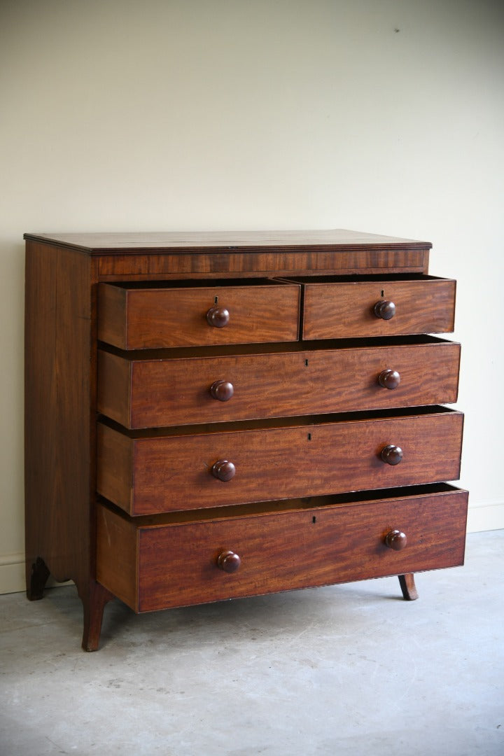 19th Century Mahogany Straight Front Chest of Drawers