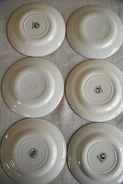 6 Churchill Willow Bread Plates