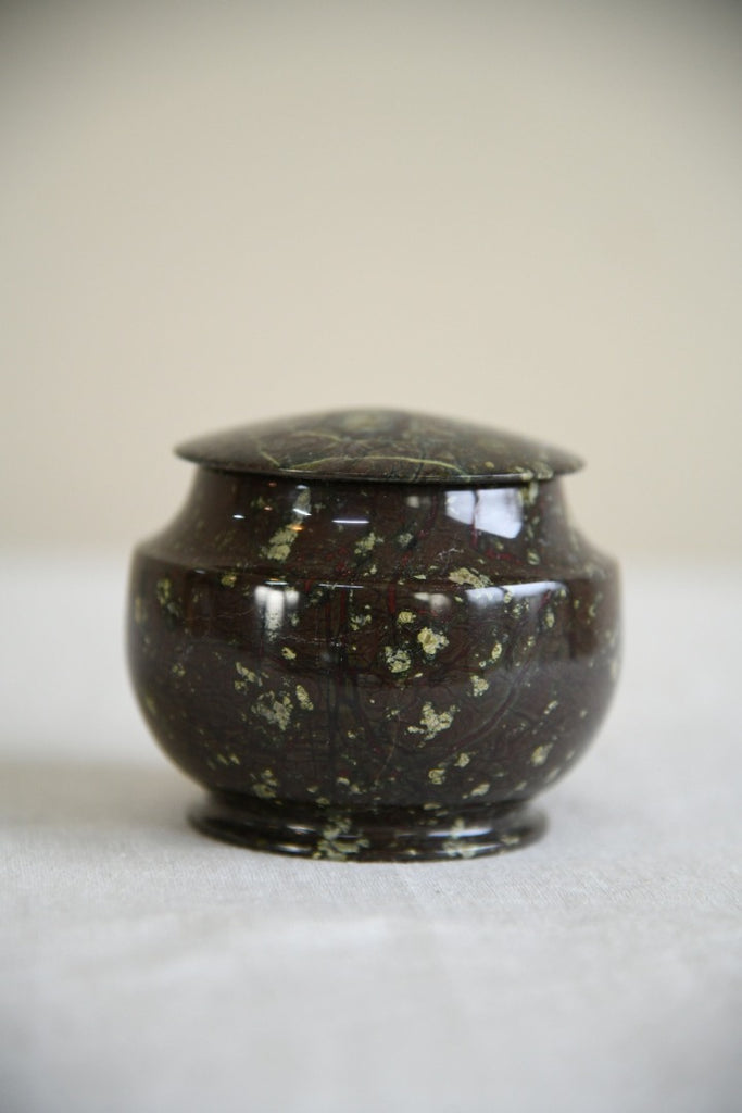 Vintage Turned Cornish Serpentine Pot