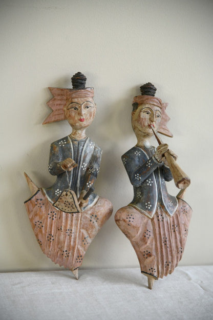 Pair Indonesian Wall Plaques
