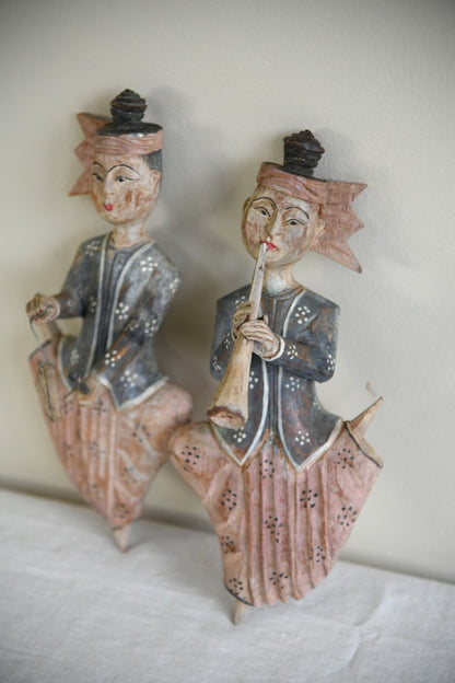 Pair Indonesian Wall Plaques