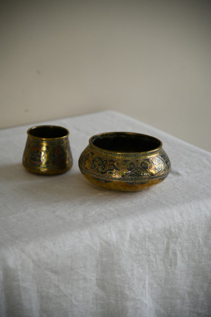 Decorative Eastern Brass Bowls