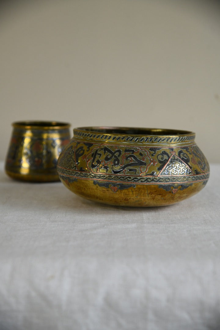 Decorative Eastern Brass Bowls