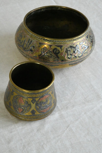 Decorative Eastern Brass Bowls