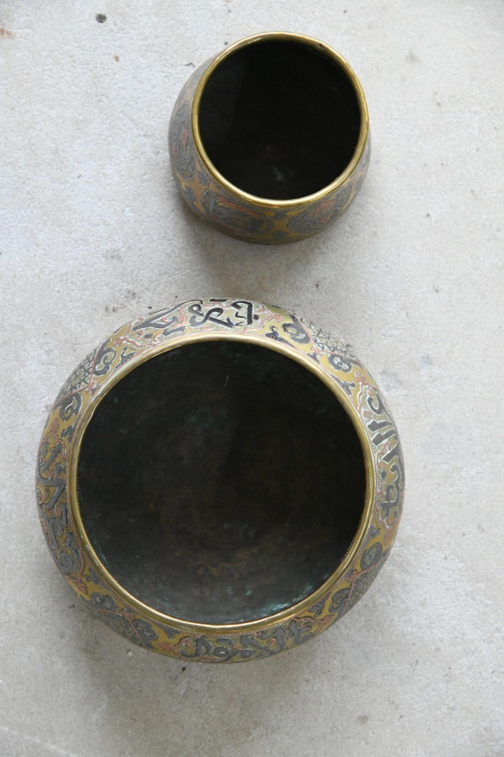 Decorative Eastern Brass Bowls