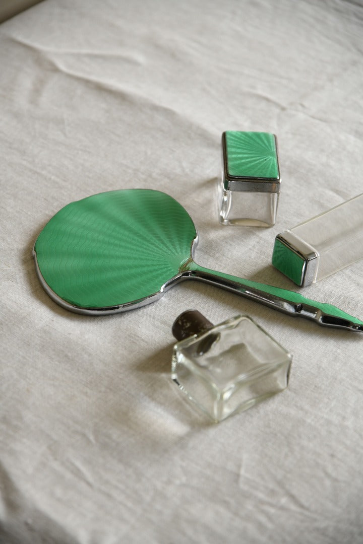 Vintage Enamel Vanity Set