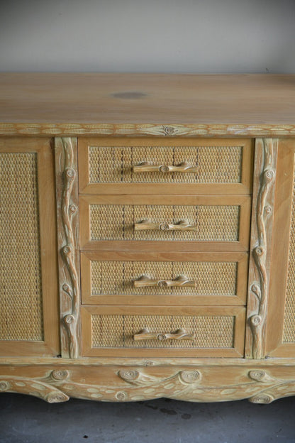 Vintage Faux Bois Sideboard