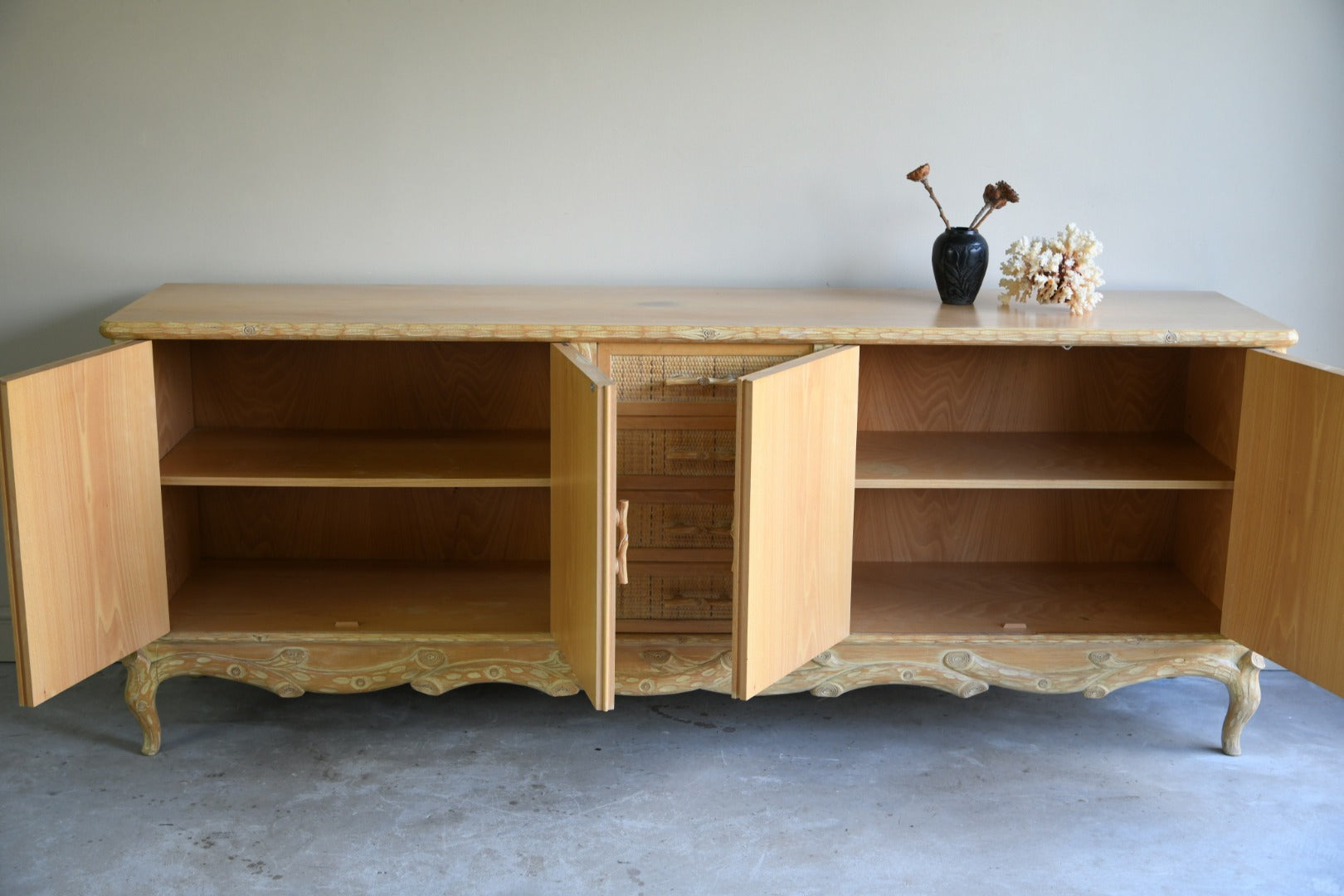 Vintage Faux Bois Sideboard