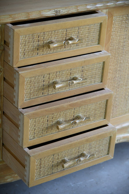 Vintage Faux Bois Sideboard