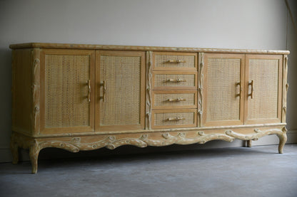 Vintage Faux Bois Sideboard