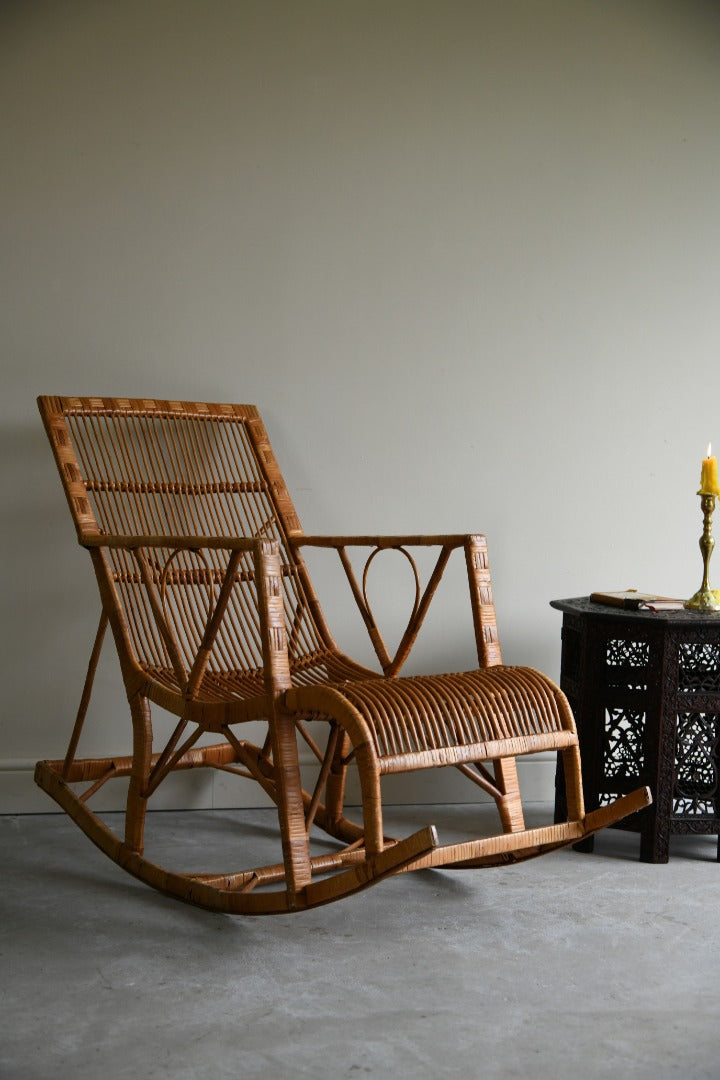 Retro Cane Rocking Chair – Kernow Furniture